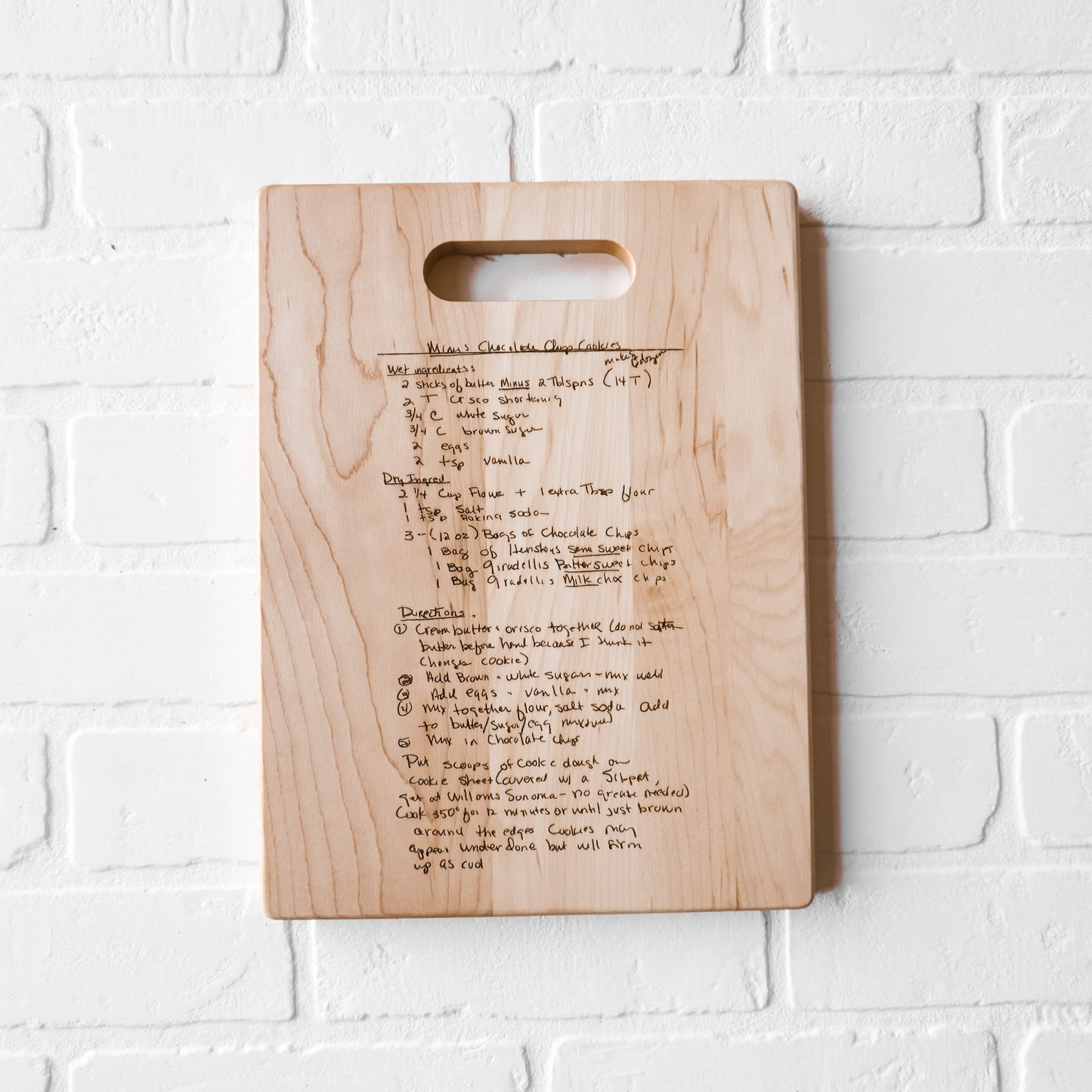Engraved Cutting Board *LOCAL PICK UP ONLY*
