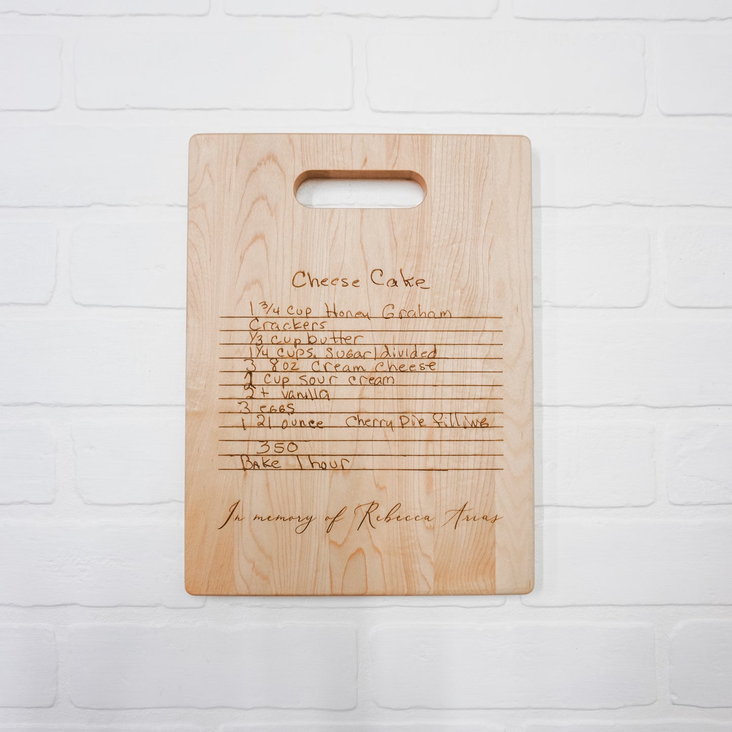 Engraved Cutting Board *LOCAL PICK UP ONLY*