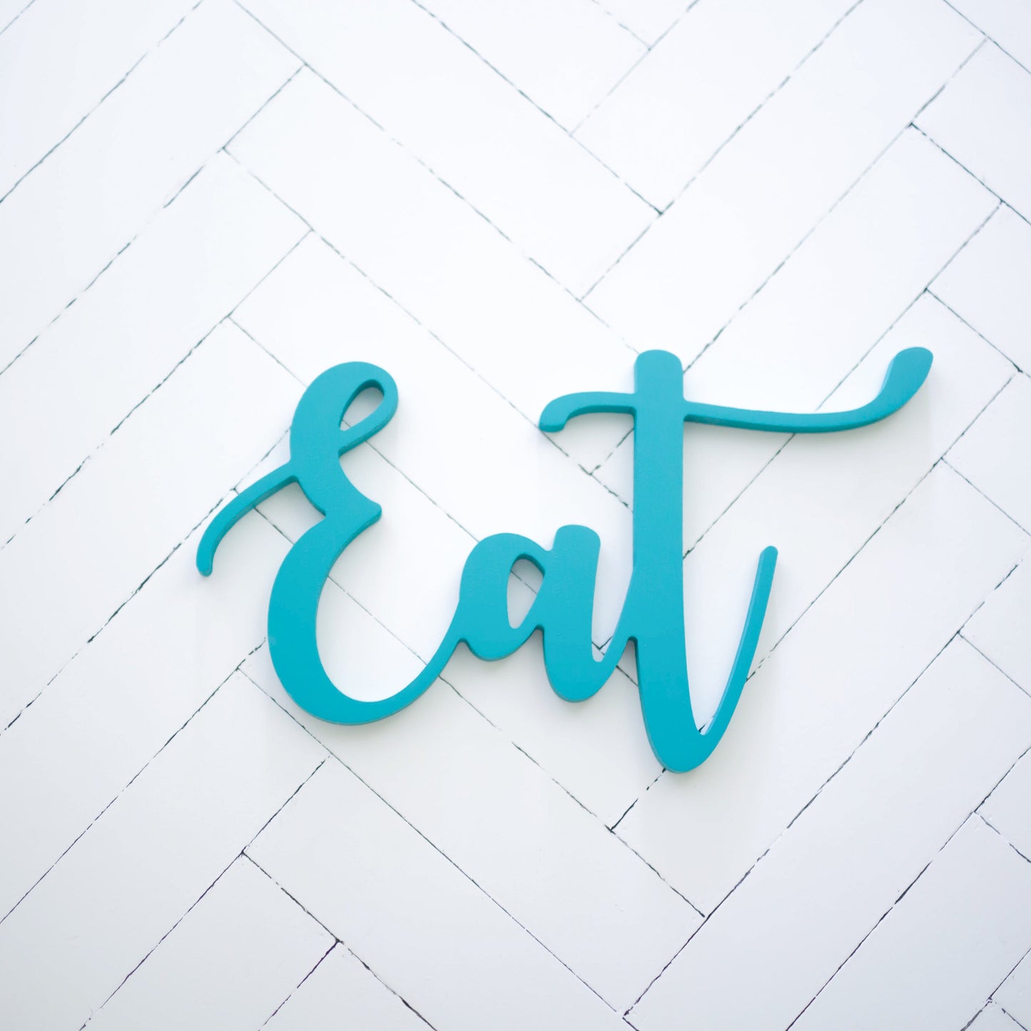 Eat - Script Word Sign