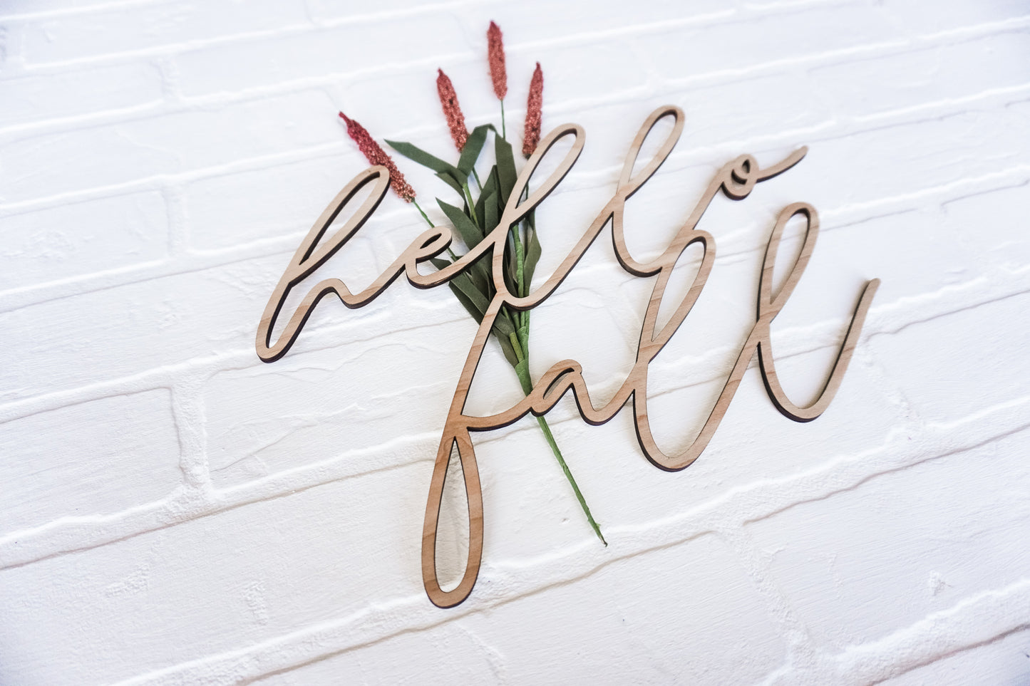 Hello Fall Wreath Sign