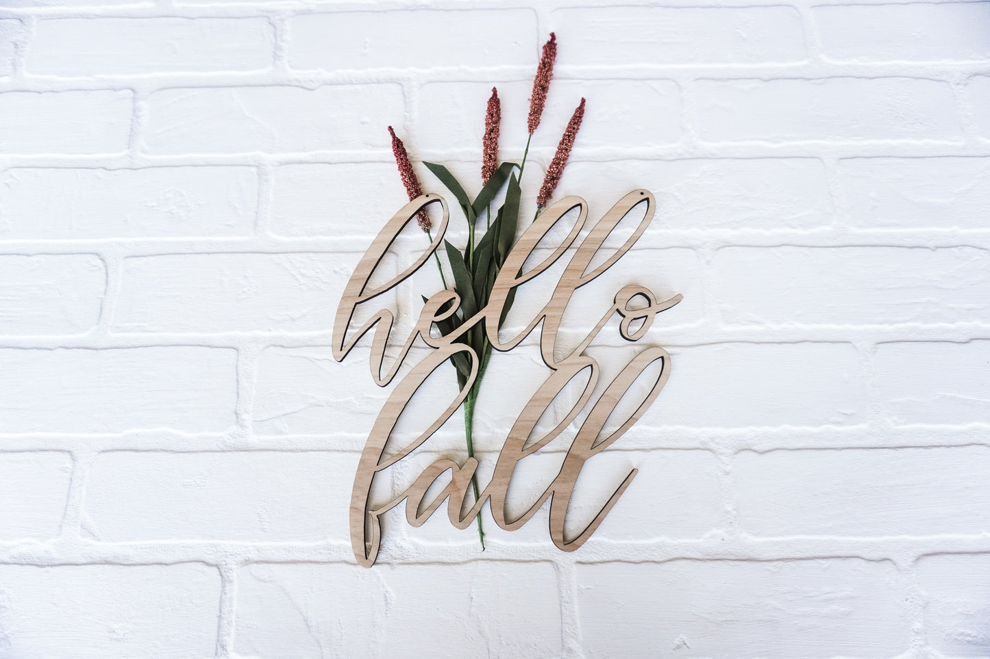 Hello Fall Wreath Sign