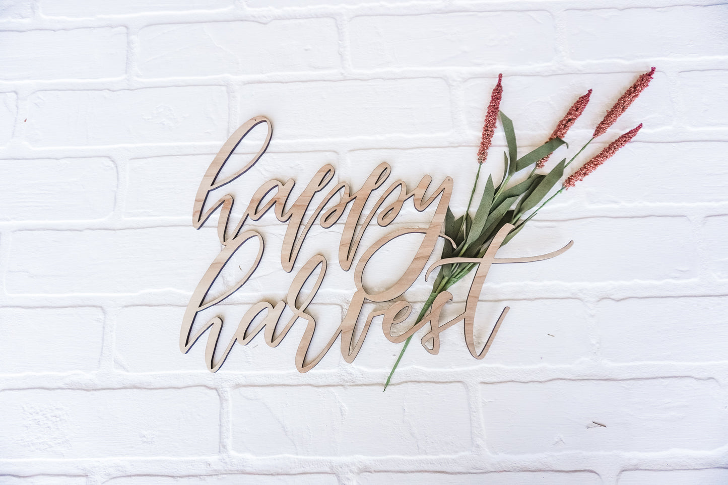 Happy Harvest Wreath Sign