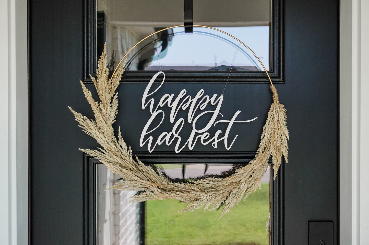 Happy Harvest Wreath Sign