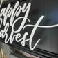 Happy Harvest Wreath Sign