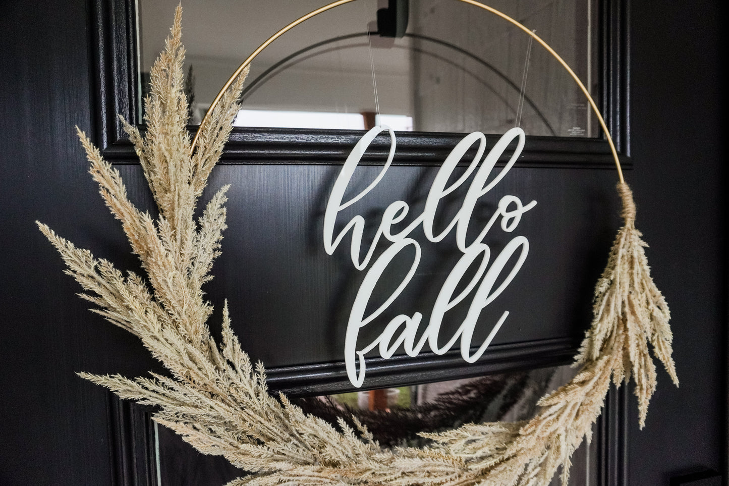 Hello Fall Wreath Sign