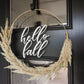 Hello Fall Wreath Sign