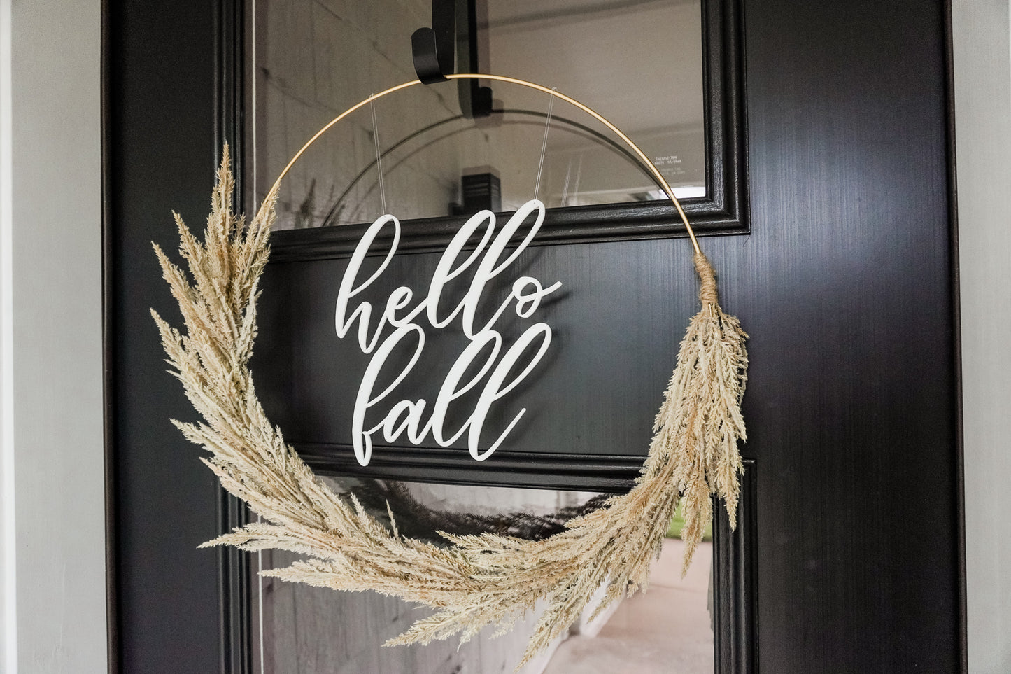 Hello Fall Wreath Sign