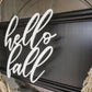 Hello Fall Wreath Sign
