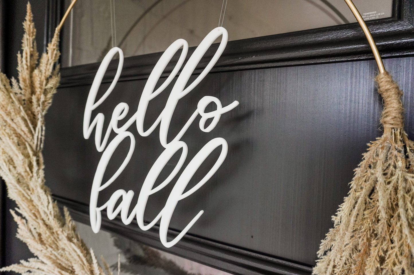 Hello Fall Wreath Sign