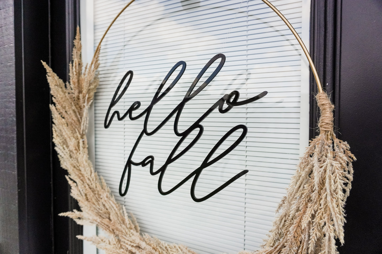 Hello Fall Wreath Sign