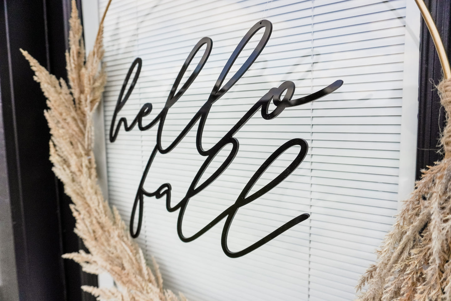 Hello Fall Wreath Sign