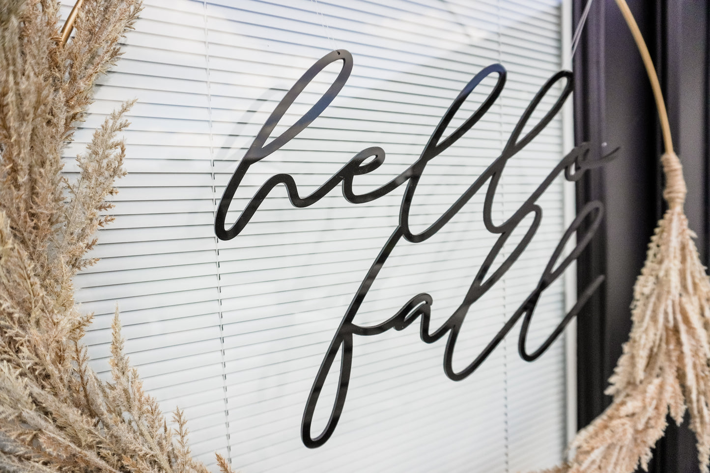 Hello Fall Wreath Sign