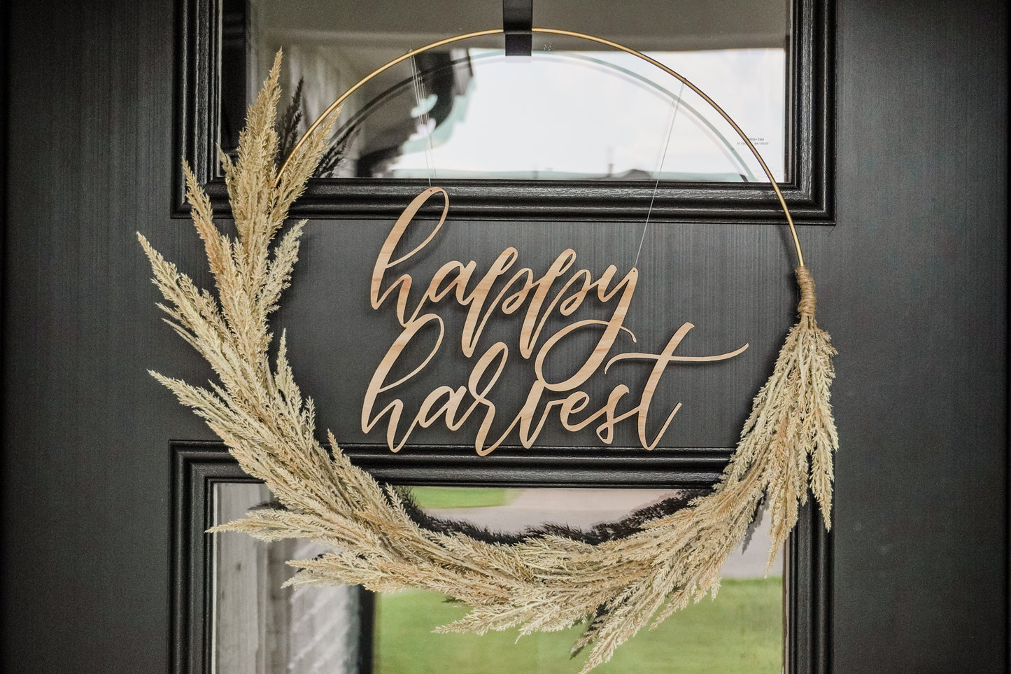 Happy Harvest Wreath Sign