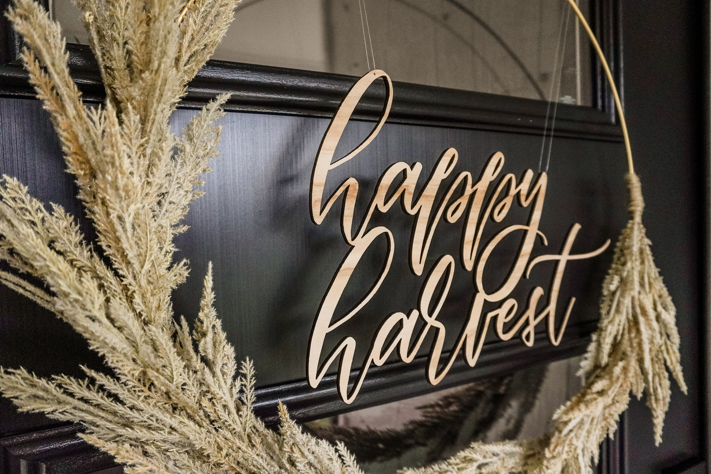 Happy Harvest Wreath Sign