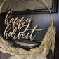 Happy Harvest Wreath Sign