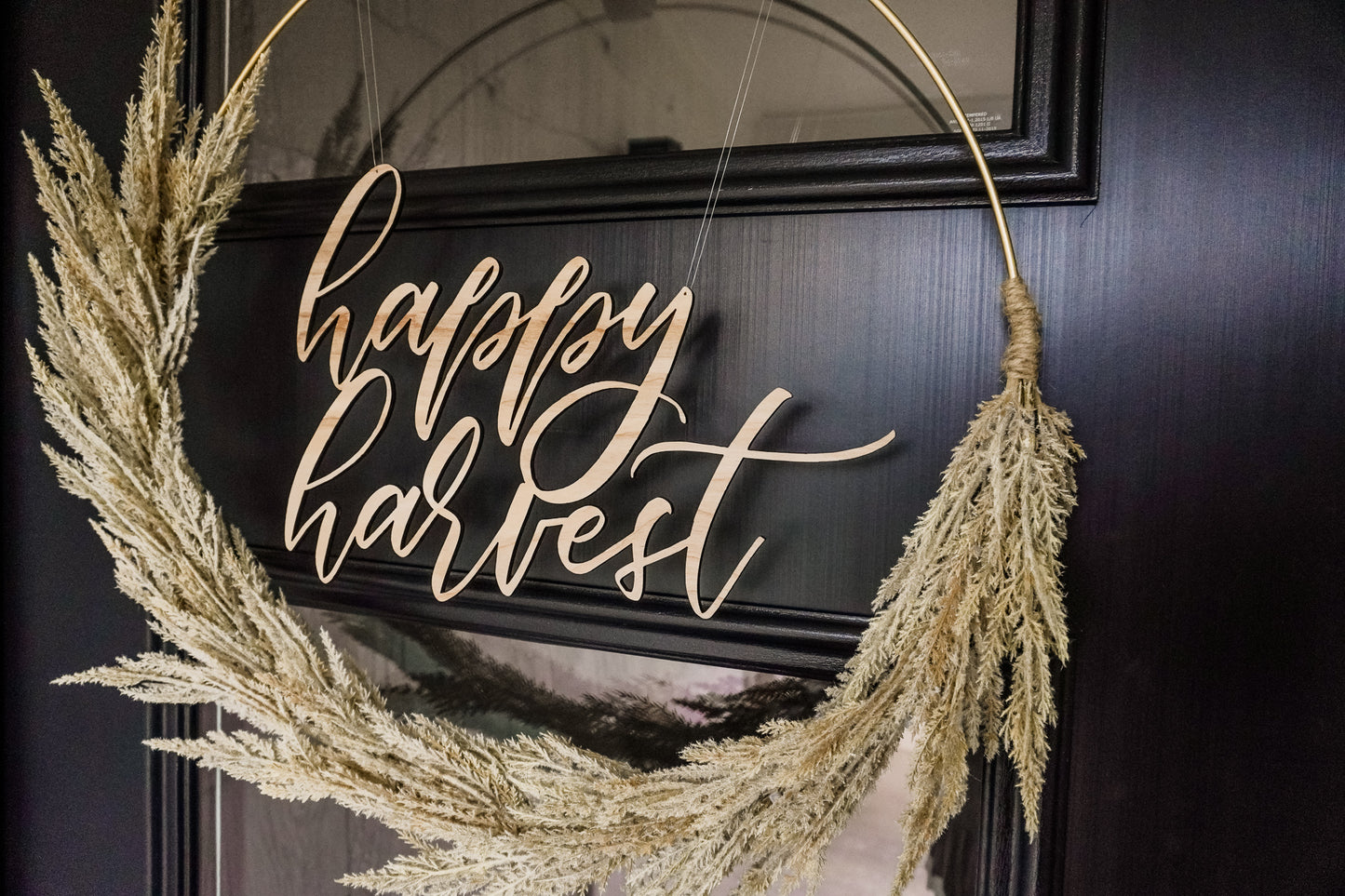 Happy Harvest Wreath Sign