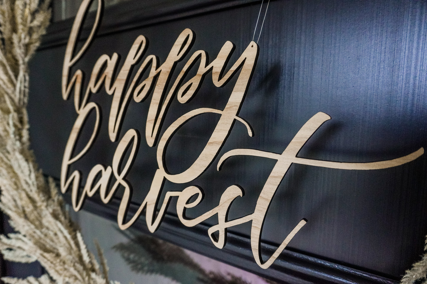 Happy Harvest Wreath Sign