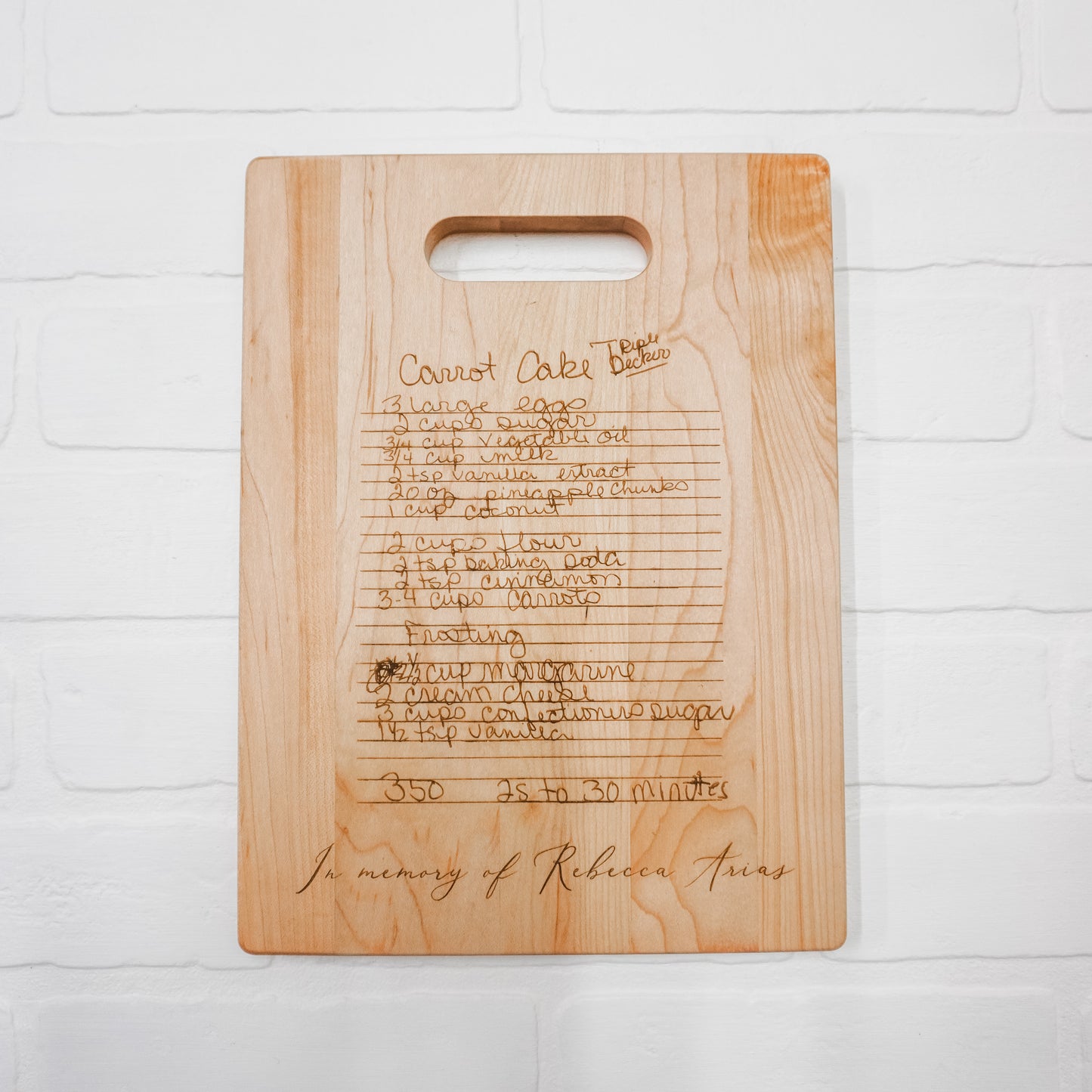 Engraved Cutting Board