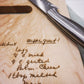 Engraved Cutting Board *LOCAL PICK UP ONLY*