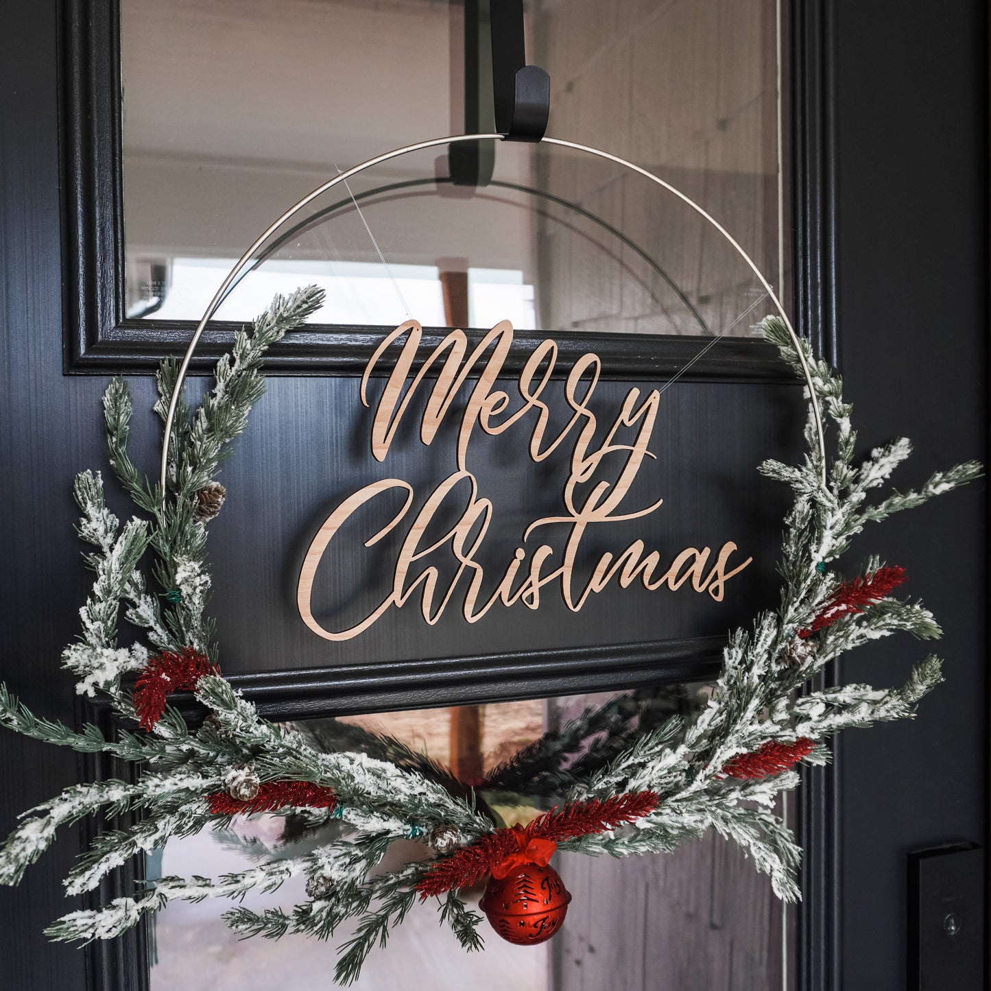 Merry Christmas Wreath Sign