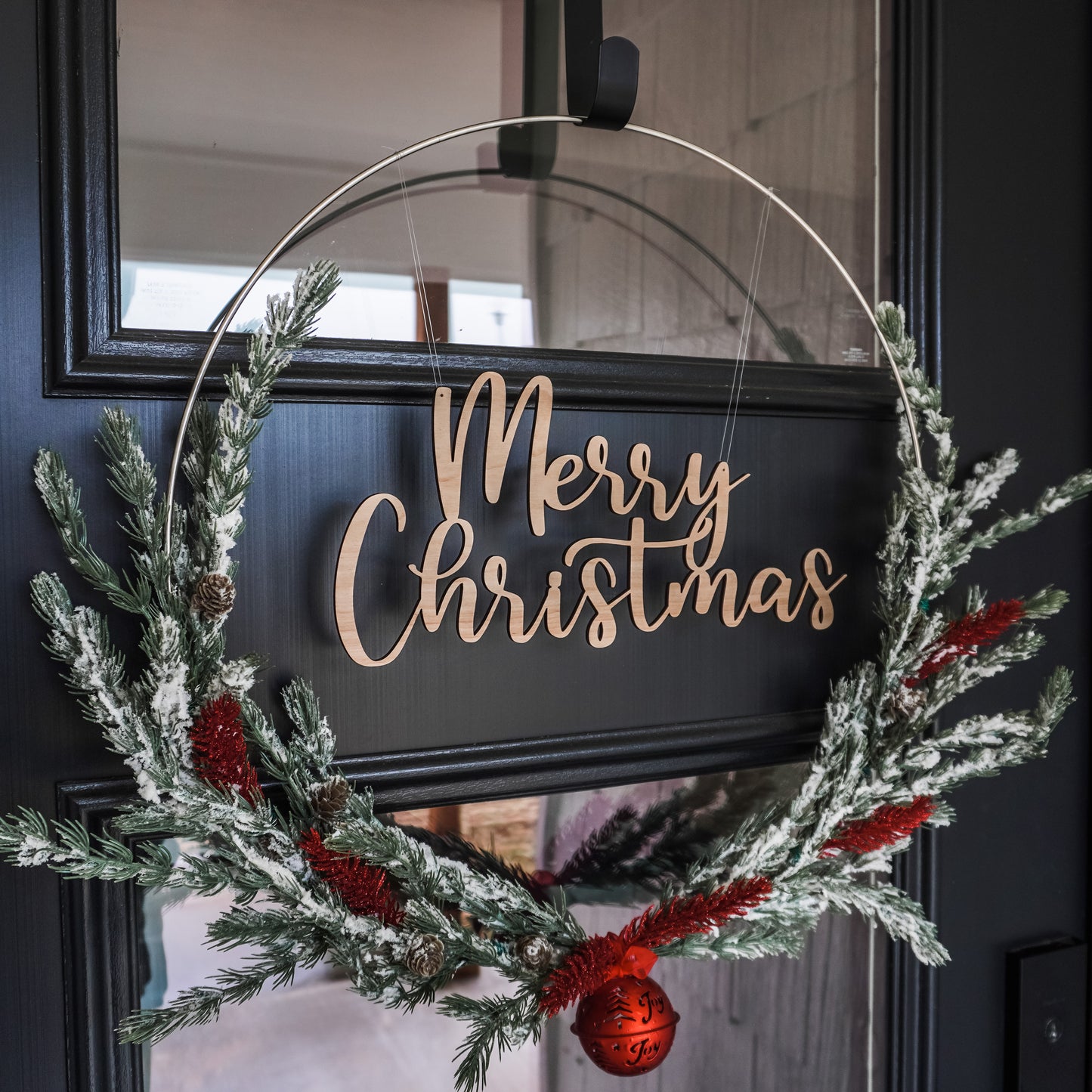 Merry Christmas Wreath Sign