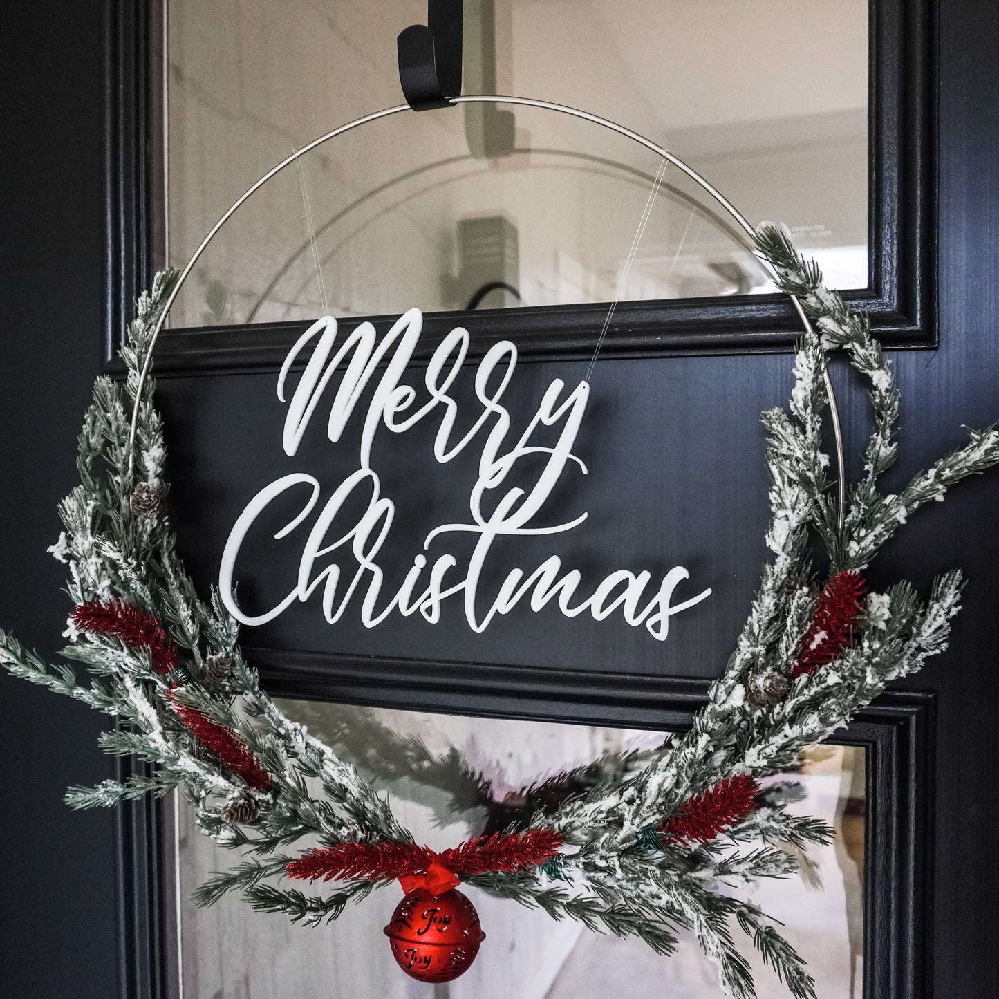 Merry Christmas Wreath Sign