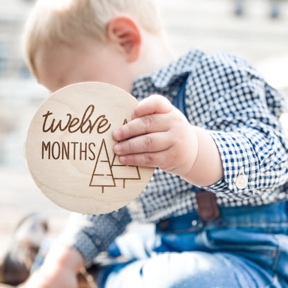 Woodland Month Milestone Set - 12 months