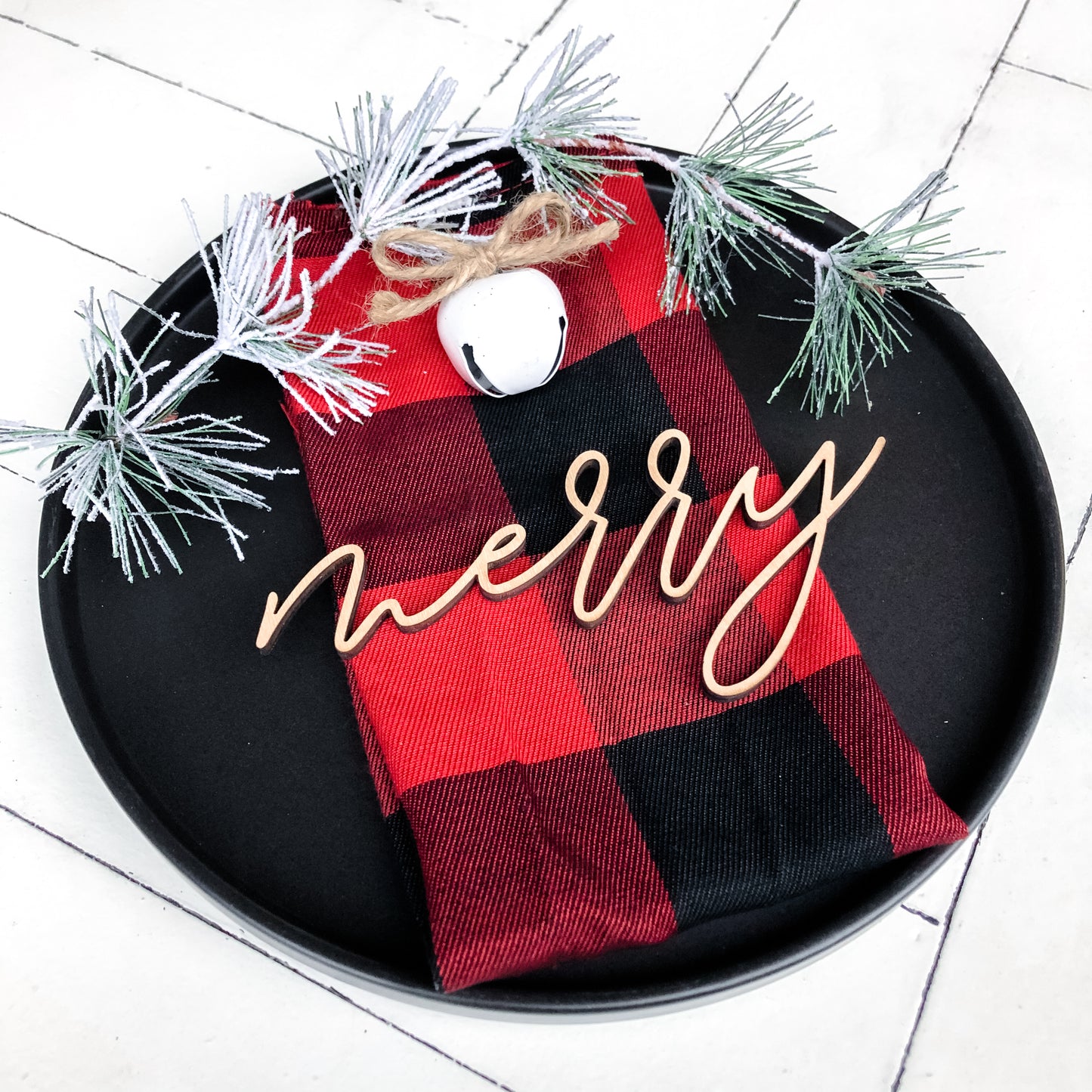 Christmas Place Setting Words