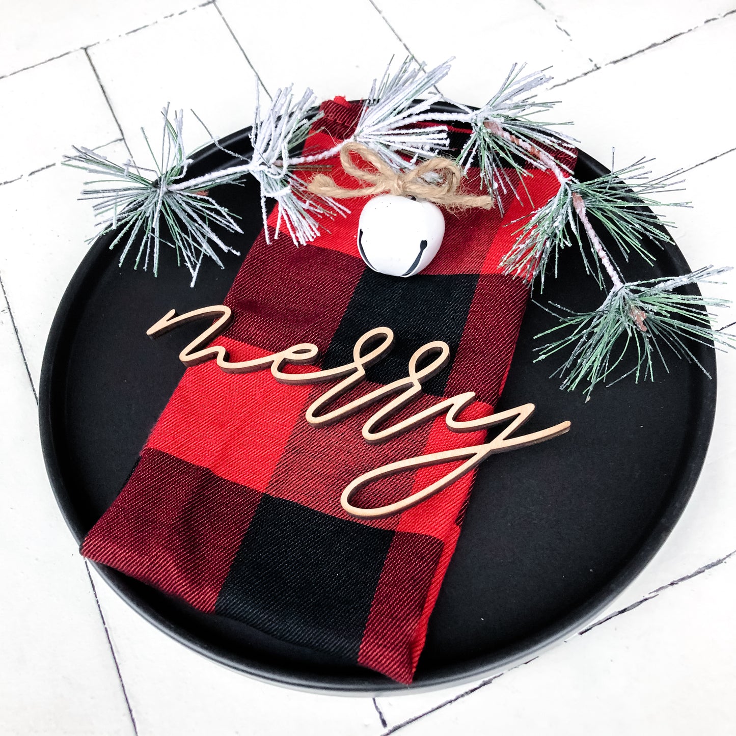 Christmas Place Setting Words