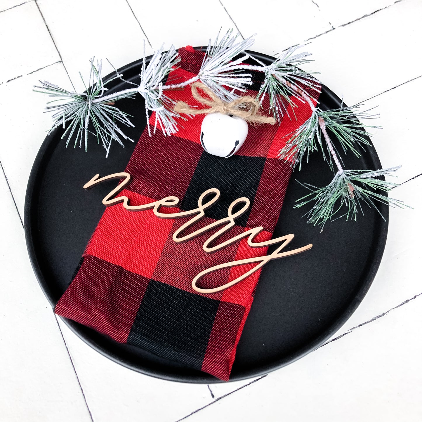 Christmas Place Setting Words