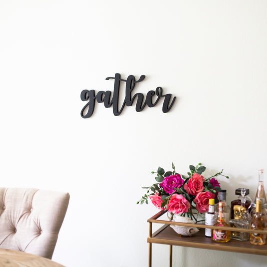 Gather - Script Word Sign